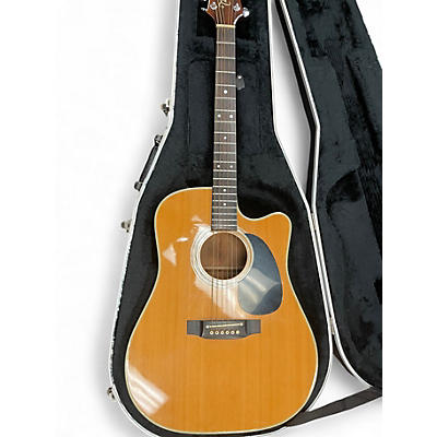Used Takamine EF360C Natural Acoustic Electric Guitar