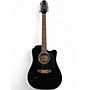Used Takamine EF381 SC Black 12 String Acoustic Electric Guitar Black