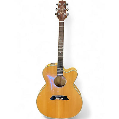 Used Takamine EF381M Natural Acoustic Guitar