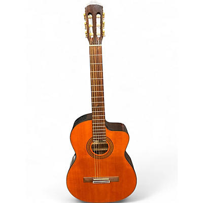 Used Takamine EG128SC Natural Classical Acoustic Electric Guitar