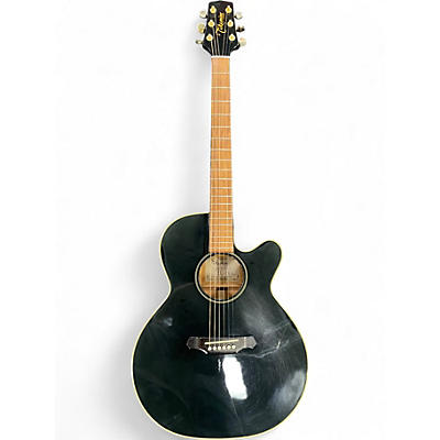Used Takamine EG141C Black Acoustic Electric Guitar