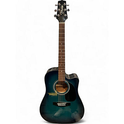 Takamine Used Takamine EG330C-OBB Ocean Blue Burst Acoustic Electric Guitar