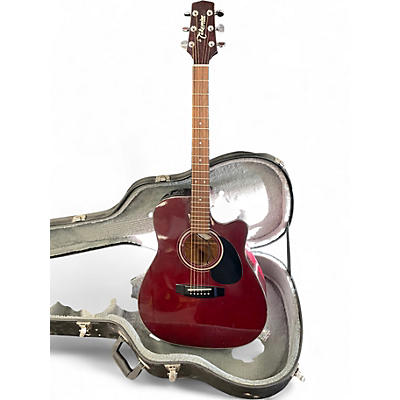 Used Takamine EG330C Wine Red Acoustic Electric Guitar