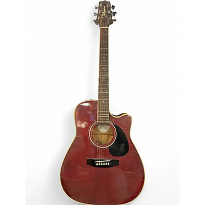 Used Takamine EG332RC Burgundy Acoustic Guitar