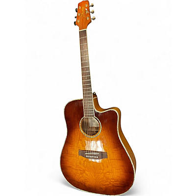 Used Takamine EG333C Natural Acoustic Electric Guitar