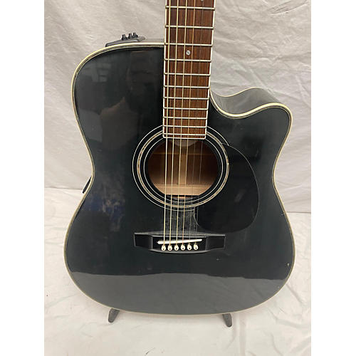 Takamine Used Takamine EG334BC Black Acoustic Electric Guitar Black