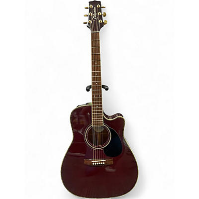 Used Takamine EG334RC Burgundy Acoustic Electric Guitar