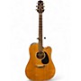 Used Takamine EG340C Natural Acoustic Electric Guitar Natural