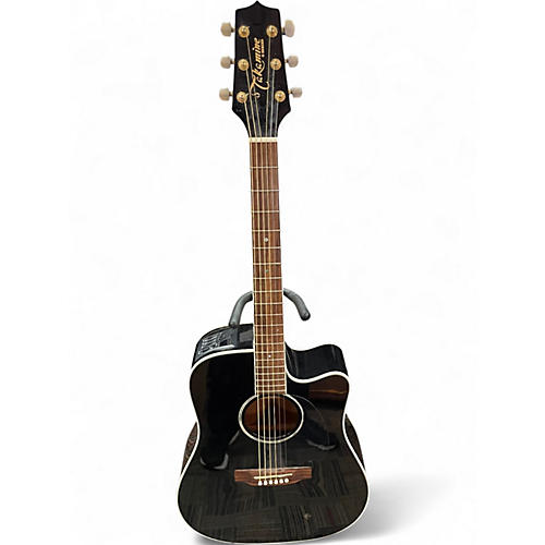 Used Takamine EG341C Black Acoustic Electric Guitar Black