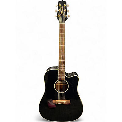 Used Takamine EG341C Black Acoustic Electric Guitar