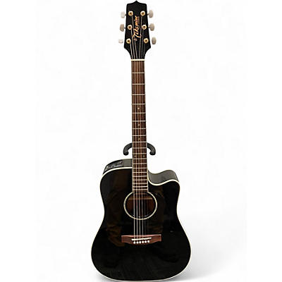 Used Takamine EG341C Black Acoustic Electric Guitar