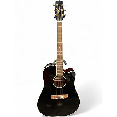 Used Takamine EG341SC Black Acoustic Electric Guitar