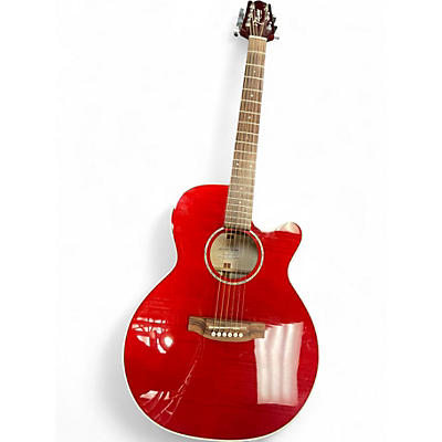 Used Takamine EG440C Red Acoustic Electric Guitar