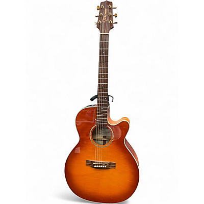 Used Takamine EG444C Orange Acoustic Electric Guitar