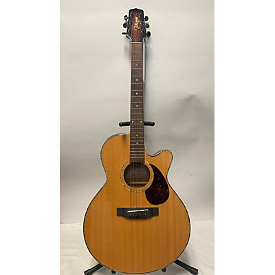 Takamine Used Takamine EG455SC Natural Acoustic Electric Guitar