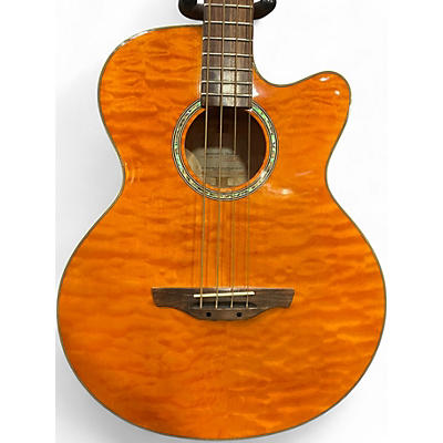 Used Takamine EG512C Orange Acoustic Bass Guitar