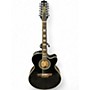 Used Takamine EG523SCB-12 Black 12 String Acoustic Electric Guitar Black