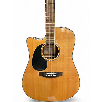 Used Takamine EG530SC Left Handed Natural Acoustic Electric Guitar