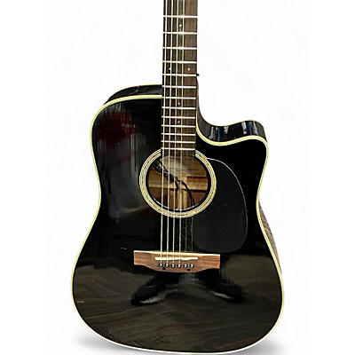 Used Takamine EG531SSC Black Acoustic Electric Guitar