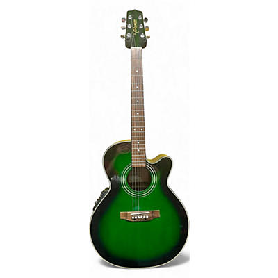 Used Takamine EG540C Emerald Green Acoustic Electric Guitar