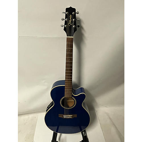 Takamine Used Takamine EG540C Trans Blue Acoustic Electric Guitar Trans Blue