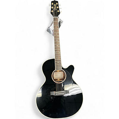 Used Takamine EG541DLX Black Acoustic Electric Guitar