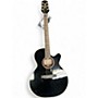 Used Takamine EG541DLX Black Acoustic Electric Guitar Black