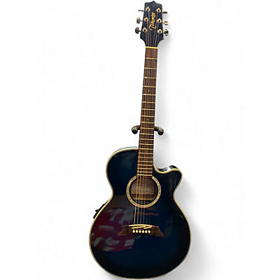 Used Takamine EG560C Blue Acoustic Electric Guitar