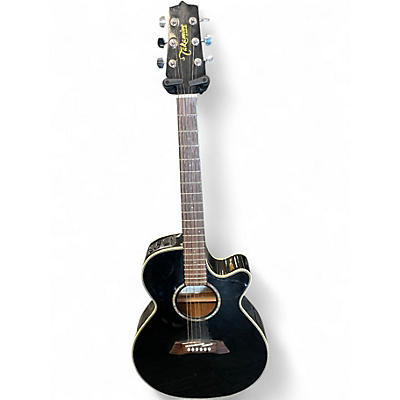 Used Takamine EG561C Black Acoustic Electric Guitar
