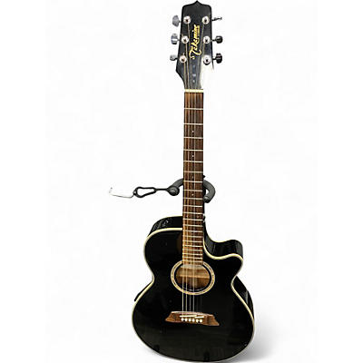 Used Takamine EG561C Black Acoustic Electric Guitar