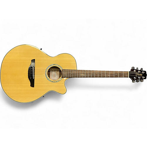 Takamine Used Takamine EG568C Natural Acoustic Electric Guitar Natural