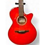 Used Takamine Used Takamine EG568C Trans Red Acoustic Electric Guitar Trans Red