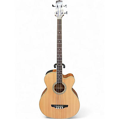 Used Takamine EGB2S Natural Acoustic Bass Guitar