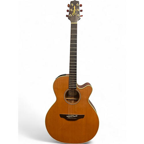 Used Takamine EN40C Natural Acoustic Electric Guitar Natural
