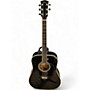 Used Takamine F-34l Black Acoustic Guitar Black