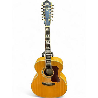 Used Takamine F-395MS Natural 12 String Acoustic Guitar