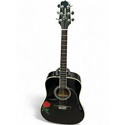 Used Takamine F341 Black Acoustic Guitar