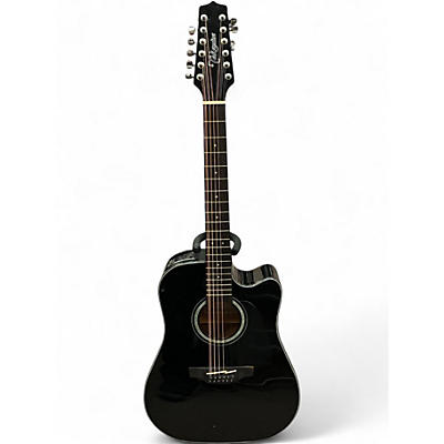 Used Takamine G SERIES GC30CE 12 Black 12 String Acoustic Electric Guitar