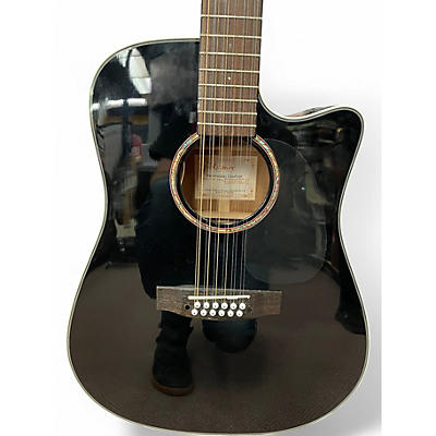 Used Takamine G-Series Black 12 String Acoustic Guitar