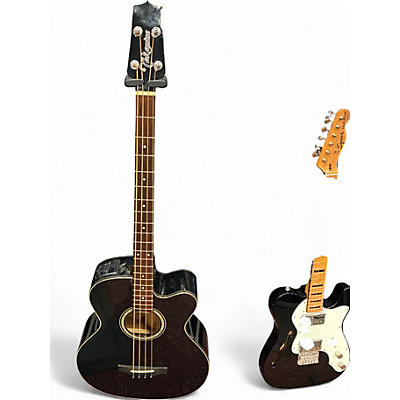 Used Takamine GB30CE Black Acoustic Bass Guitar