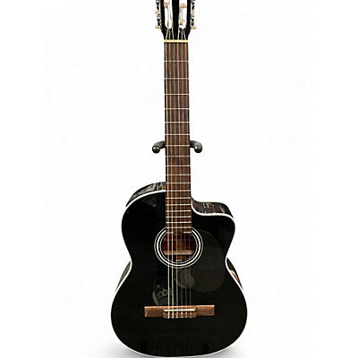 Used Takamine GC2CE Black Classical Acoustic Electric Guitar