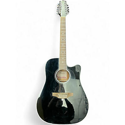 Used Takamine GC38CE-12 Black 12 String Acoustic Electric Guitar