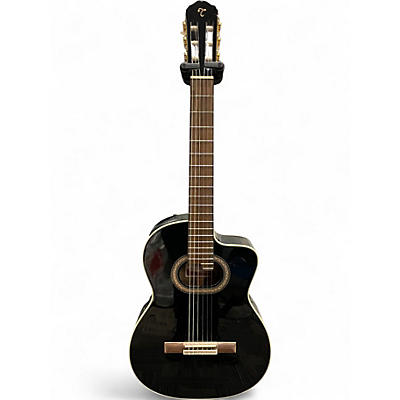 Used Takamine GC6CE-BLK Black Classical Acoustic Electric Guitar