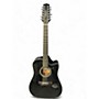 Used Takamine GD30CE-12 Black 12 String Acoustic Electric Guitar Black