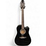 Used Takamine GD30CE-12 Black 12 String Acoustic Electric Guitar Black