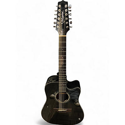Used Takamine GD30CE-12 Black 12 String Acoustic Electric Guitar