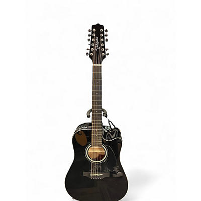 Used Takamine GD30CE-12 Black 12 String Acoustic Electric Guitar