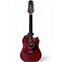 Used Takamine GD30CE-12 Candy Apple Red 12 String Acoustic Electric Guitar Candy Apple Red