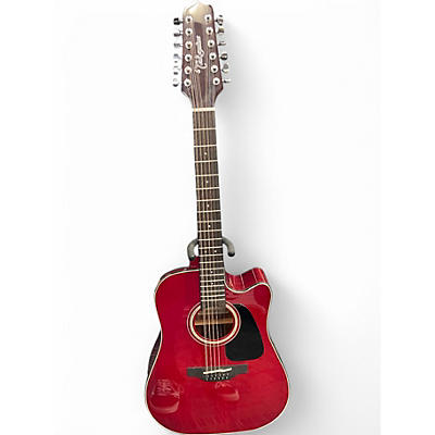 Used Takamine GD30CE-12 Wine Red 12 String Acoustic Electric Guitar