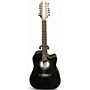 Used Takamine GD30CE-12 black 12 String Acoustic Electric Guitar black